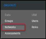 Networks - Networks Menu Location